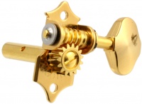 Gotoh Acoustic Guitar 3 A-Side Open Gear Machine Heads Set with Butterbean Buttons for Slotted Headstocks Photo