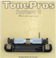 TonePros T1ZS-B Electric Guitar Locking Stop Tailpiece with 82.55mm Stud Spacing Photo