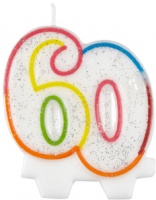 Amscan - Milestone Number Candle - 60 Photo