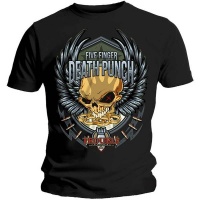 Five Finger Death Punch Trouble Menâ€™s Black T-Shirt Photo