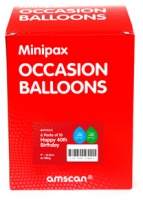 Amscan - Minipax Balloons - Happy 40th Birthday Photo