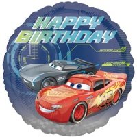 Anagram - 18" Circle Foil Balloon - Disney Cars 3 Happy Birthday Photo