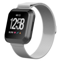 Tuff Luv Tuff-Luv Stainless Steel Milanese Band Watch Adjustable Bracelet Wrist Strap for for FitBit Versa - Silver Photo