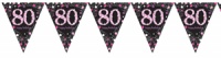Amscan - Sparkling Pink Celebration 80th Birthday Bunting Photo