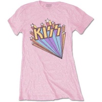 Kiss Stars Womenâ€™s Pink T-Shirt Photo