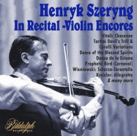 Biddulph Records Henryk Szeryng - Henryk Szeryng: In Recital - Violin Encores Photo