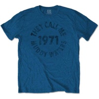 Muddy Waters They Call Me... Menâ€™s Denim T-Shirt Photo