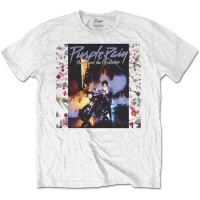 Prince Purple Rain Album Menâ€™s White T-Shirt Photo