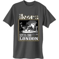 The Doors Roundhouse London Menâ€™s Charcoal T-Shirt Photo