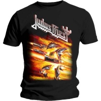 Judas Priest Firepower Menâ€™s Black T-Shirt Photo