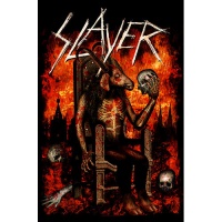 Slayer Devil On Throne Textile Poster Photo