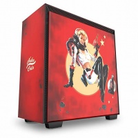 NZXT - H700 Nuka Cola Limited Edition Mid Tower Computer Computer Chassis - Red/Black Photo