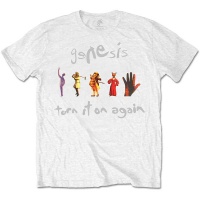 Genesis Turn It On Again Menâ€™s White T-Shirt Photo