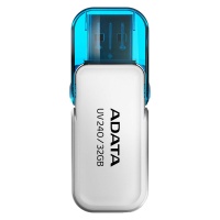 ADATA - UV240 32GB USB Flash Drive - White Photo