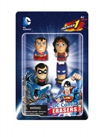 DC Comics - Superman Wonder Woman Robin Batman Erasers Photo