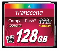 Transcend - 128GB 800x CF Compact Flash Memory Card Photo