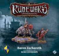 Fantasy Flight Games Runewars Miniatures Game - Baron Zachareth Hero Expansion Photo
