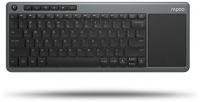 Rapoo K2600 2.4Ghz Wireless Touch Keyboard - Grey Photo