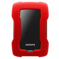 ADATA - HD330 1TB USB 3.0 External Hard Drive - Black/Red Photo