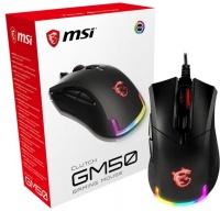 MSI Clutch GM50 Ambidextrous Gaming Mouse - Black Photo