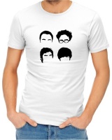 Big Bang Theory Cast Menâ€™s White T-Shirt Photo