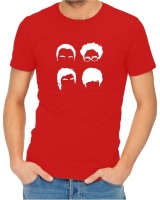 Big Bang Theory Cast Men’s Red T-Shirt Photo
