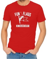 Fun With Flags Menâ€™s Red T-Shirt Photo