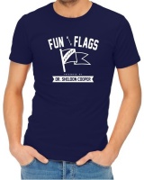Fun With Flags Menâ€™s Navy T-Shirt Photo