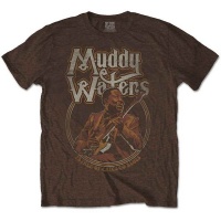 Muddy Waters Father of Chicago Blues Menâ€™s Brown T-Shirt Photo