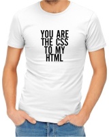 The CSS To My HTML Menâ€™s White T-Shirt Photo