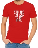 The CSS To My HTML Menâ€™s Red T-Shirt Photo