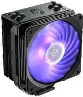 Cooler Master - Hyper 212 RGB Black Edition CPU Air Cooler 4 Direct Contact Heat Pipes 120mm RGB Fan Photo