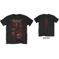 Slipknot Sketch Boxes Menâ€™s Black T-Shirt Photo