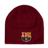 FC Barcelona - Beanie Knitted Hat - Burgundy Photo