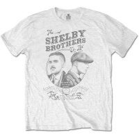 Peaky Blinders Shelby Bros Circle Faces Menâ€™s White T-Shirt Photo