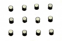 Allparts Guitar 2.3mm Glow-In-The-Dark Fretboard Side Dot Inlays with Black Ring Photo