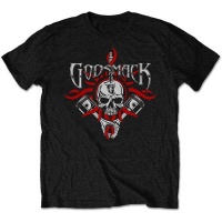 Godsmack Chrome Pistons Menâ€™s Black T-Shirt Photo