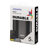 ADATA HD830 series 5TB Silcone Protection USB 3.1 External Hard Drive - Silver/Black Photo