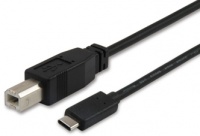 Equip USB 2.0 Type-C to Type-B Cable - Black Photo
