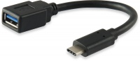 Equip USB 3.0 Type-C to Type-A Adapter Cable - Black Photo
