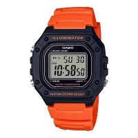Casio Standard Collection Digital Wrist Watch - Black and Orange Photo