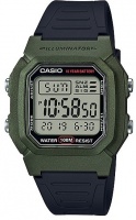 Casio Standard Collection Digital Wrist Watch - Black and Green Photo