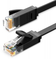 Ugreen - 5m Cat6 UTP LAN Flat Cable - Black Photo