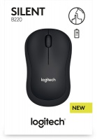 Logitech - B220 Silent Wireless Mouse - Black Photo