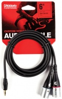 Planet Waves PW-MPXLR-06 Custom Series 1.8m 1/8" to Dual Male XLR Audio Cable Photo