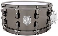 SJC Drums Dudley 14x6.5" Black Nickel Over Steel Snare Drum with Black Nickel Hardware Photo
