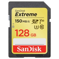Sandisk Extreme SDXC 128GB 150MB/s V30 Uhs-I U3 Memory Card Photo