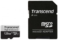 Transcend - 128GB 350V microSDXC Memory Card with SD Adapter Photo