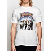 The Travelling Wilburys Band Photo Men's White T-Shirt Photo