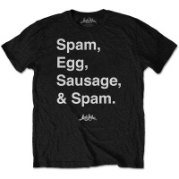 Monty Python - Spam Mens Black T-Shirt Photo